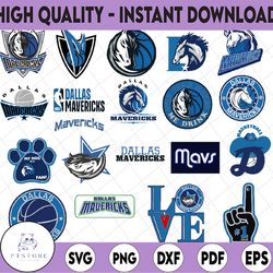 20 files nba dallas mavericks svg, nba teams logo bundle svg, nba svg, nba svg, basketball clipart, svg for cricut , svg