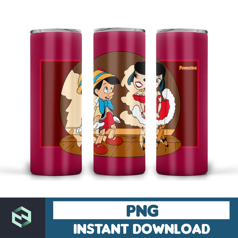 Pinocchio tumbler png, Pinocchio Tumbler wrap , PNG Instant Download , 20oz Skinny Tumbler designs, Pinocchio, Seamless Tumbler PNG (5).jpg
