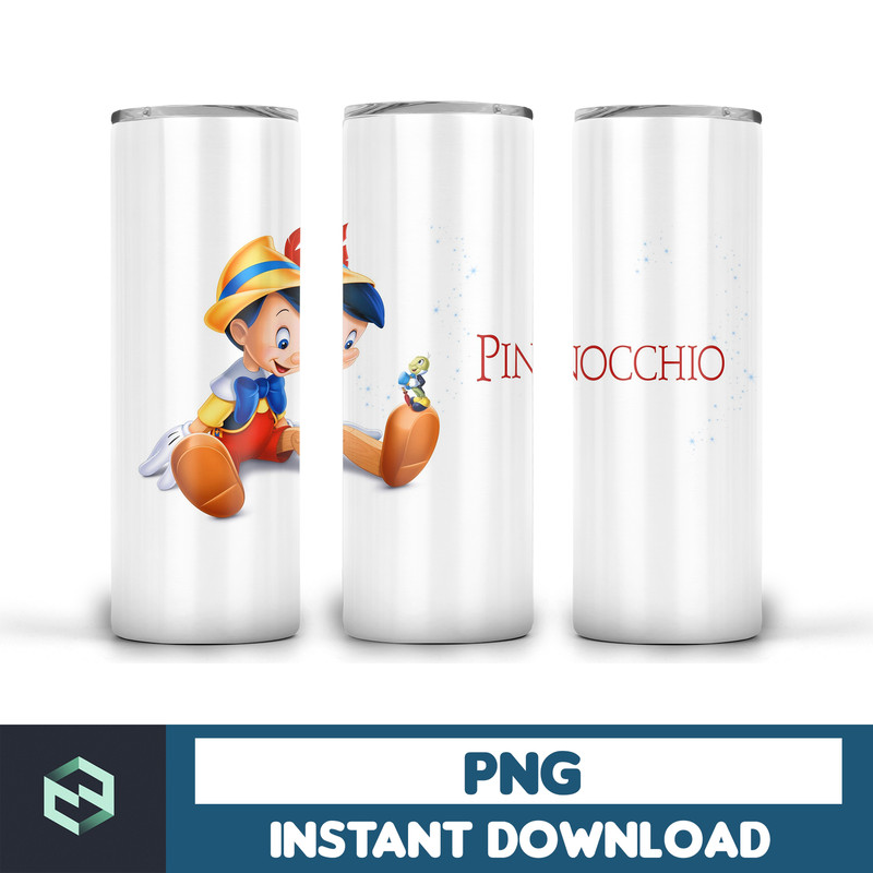 Pinocchio tumbler png, Pinocchio Tumbler wrap , PNG Instant Download , 20oz Skinny Tumbler designs, Pinocchio, Seamless Tumbler PNG (12).jpg