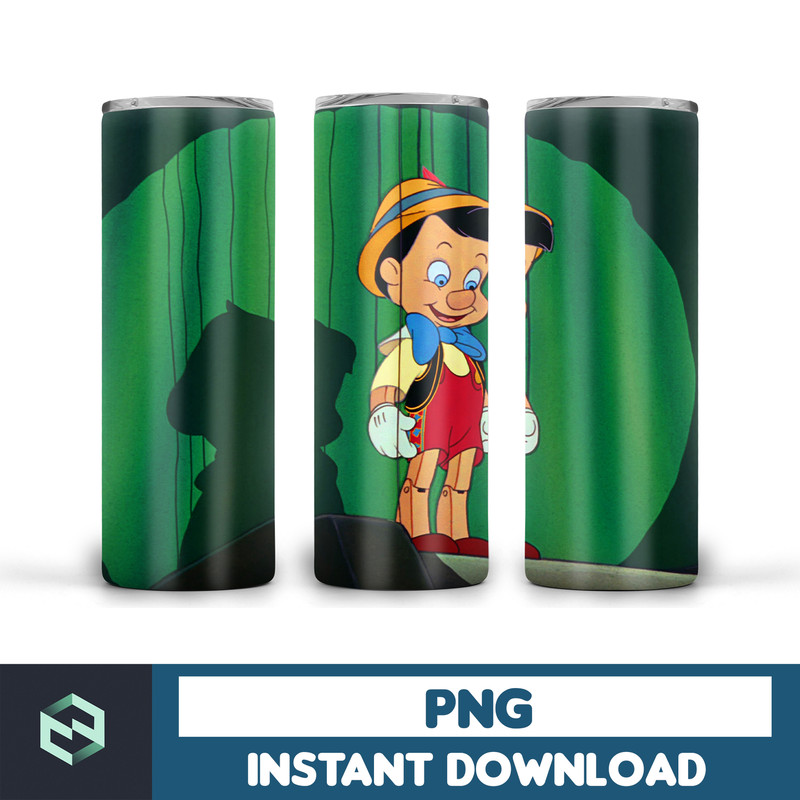 Pinocchio tumbler png, Pinocchio Tumbler wrap , PNG Instant Download , 20oz Skinny Tumbler designs, Pinocchio, Seamless Tumbler PNG (15).jpg