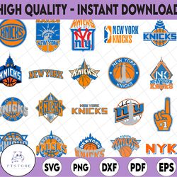 20 files nba logo new york knicks national basketball, basketball svg,nba svg, nba svg, basketball clipart, svg for cric