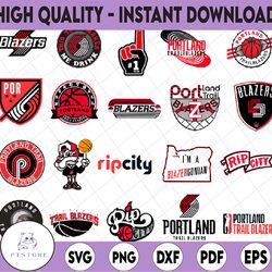 20 files nba portland trail blazers svg,portland svg,trail svg, blazers svg, basketball bundle svg,nba svg, nba svg, bas