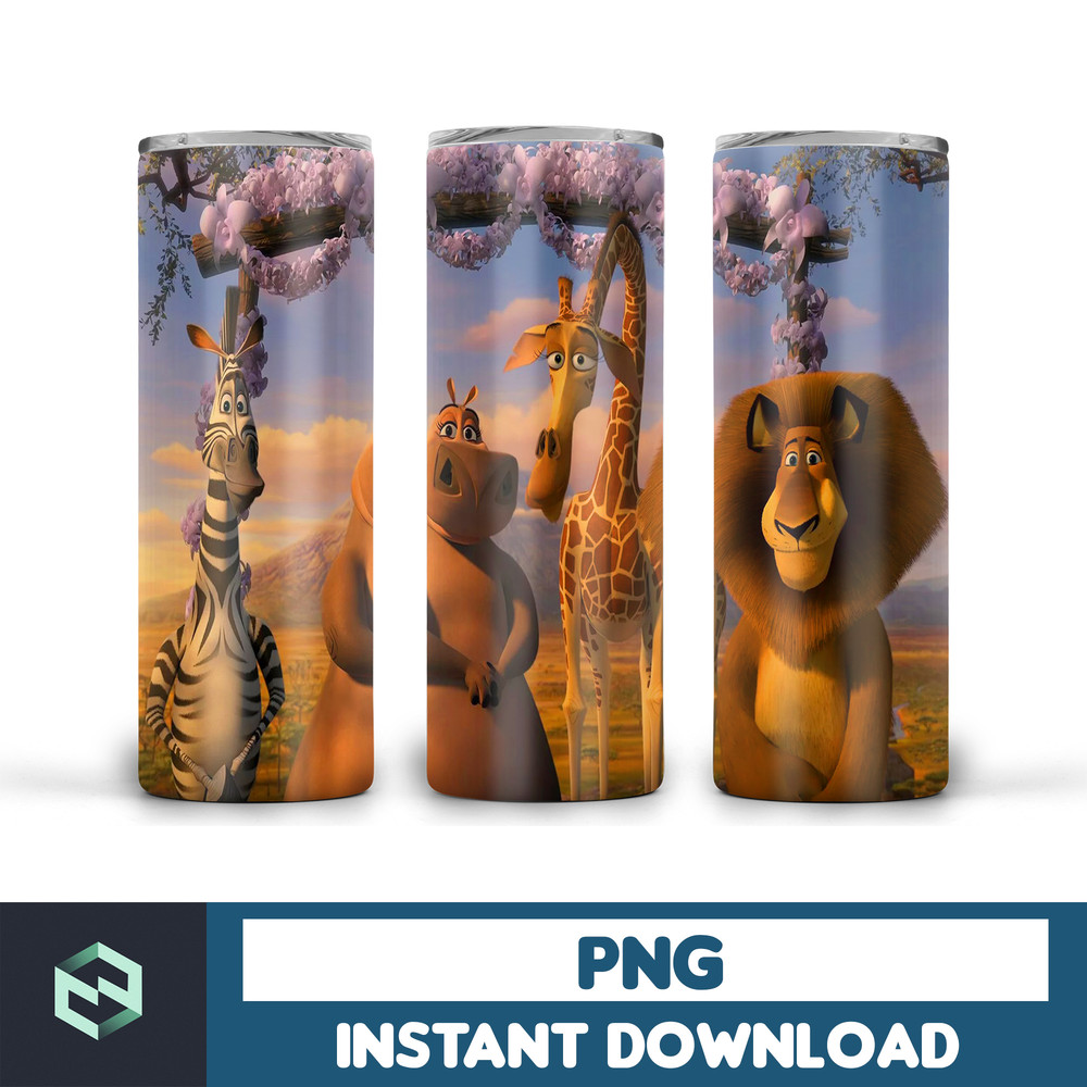 Madagascar tumbler tumbler ,Tumblers Designs 20oz Skinny Straight & Tapered, Design Template for Sublimation, Full Tumbler (1).jpg