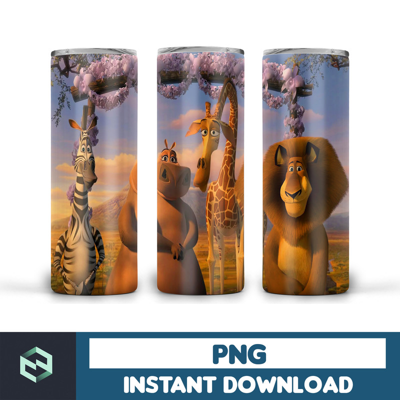 Madagascar tumbler tumbler ,Tumblers Designs 20oz Skinny Straight & Tapered, Design Template for Sublimation, Full Tumbler (1).jpg