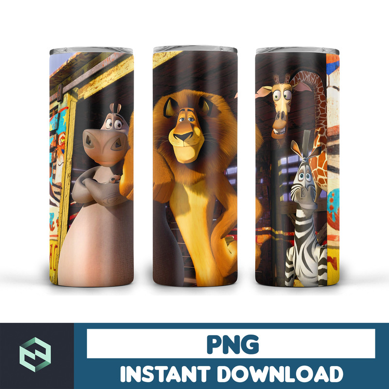 Madagascar tumbler tumbler ,Tumblers Designs 20oz Skinny Straight & Tapered, Design Template for Sublimation, Full Tumbler (4).jpg