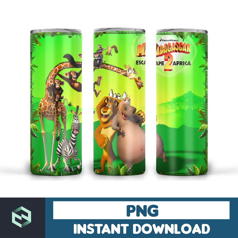 Madagascar tumbler tumbler ,Tumblers Designs 20oz Skinny Straight & Tapered, Design Template for Sublimation, Full Tumbler (14).jpg
