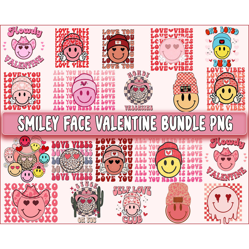 Smiley Face valentine bundle PNG.jpg