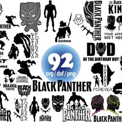 black panther wakanda svg, supehero svg, black panther marvel svg png