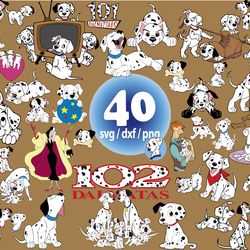 disney dalmatians svg, 101 dalmatians svg, dalmatians paw print svg png