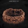 bracelet bangle handmade wrapping jewelry woven weaved jewellery antique style 7th 22nd anniversary gift (3).jpeg