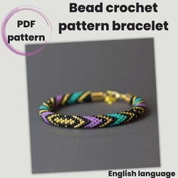 PDF pattern rope bracelet, PDF file, Pdf pattern bracelet, jewelry patterns, Rope bracelet pattern, PDF pattern rope