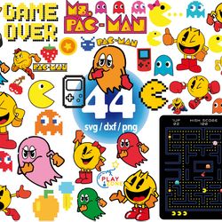 pacman game svg, pixel pacman svg, retro pacman svg, pacman ghost svg png