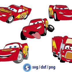 lightning mcqueen svg, disney cars svg, mater svg, doc hudson svg