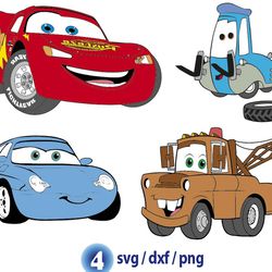 disney cars svg, mater svg, lightning mcqueen svg, sally svg png