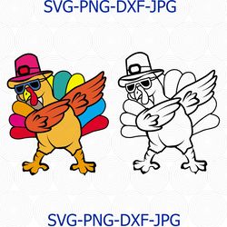 dabbing turkey digital file, dabbing turkey svg, thanksgiving day svg, funny giving thanks designs, thanksgiving turkey