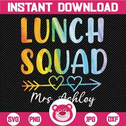 personalized lunch squad png, custom name school lunch ladies pnh, lunch lady png, mother's day, digital download