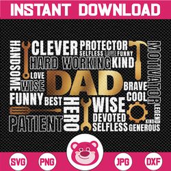 dad tool svg -father's day svg - dad svg - father's day sign - father's day shirt - tools svg - dad sign - father - dad'