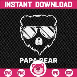 Papa Bear Svg | Bear Head Svg | Papa Svg | Daddy Bear | Father bear | Father day | Digital Download | Cricut SVG | Cameo