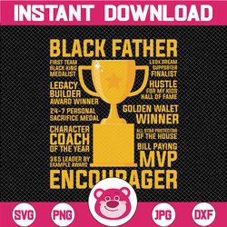 black father sublimation design svg, june man dad svg file for shirt, clipart, digital file, instant download