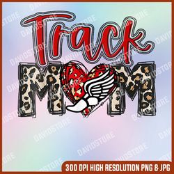 track and field mom track player daughter son proud leopard png, track mom png, png high quality, png, digital download