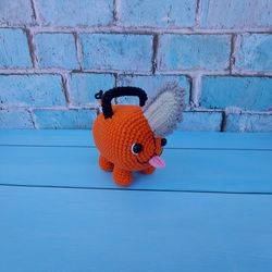 Chainsaw Dog Pochita Demon anime chainsaw dog crochet toy