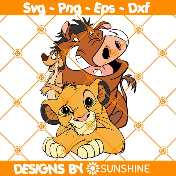 Timon Simba Pumba Svg, Lion King Svg, Timon and Pumba svg, S - Inspire ...