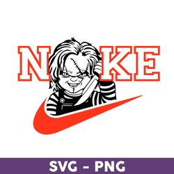 Chucky Nike Logo Svg, Nike Logo Svg, Chucky Horror Svg, Nike Halloween Svg, Fashion Brand Logo Svg - Download File