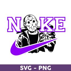 Jason Voorhees Nike Logo Svg, Nike Logo Svg, Jason Voorhees Horror Svg, Nike Halloween Svg, Brand Logo Svg - Download