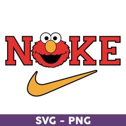 Red Monster Nike Svg, Nike Elmo Svg, Nike Logo Svg, Nike Sesame Street Svg, Fashion Logo Svg - Download File