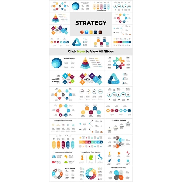 PowerPoint Slides Pack, 3300 Infographics, Vector Sources & - Inspire ...