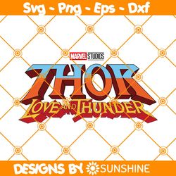 Thor Love And Thunder Logo SVG PNG, Marvel Thor Logo SVG, Thor Svg, Marvel Svg, File For Cricut