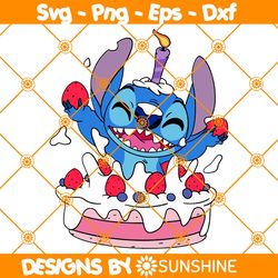 Happy Birthday Disney Stitch Svg, Cute Stitch Svg, Stitch Birthday Svg, Disney Birthday gift shirt, File For Cricut