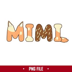 bluey mimi png, bluey dog mimi png, bluey mother's day png, cartoon png digital file