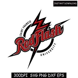 saint francis red flash svg design