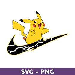 nike pikachu png, pokemon png, pokemon nike logo png, nike logo fashion png, nike logo png, fashion logo png - download