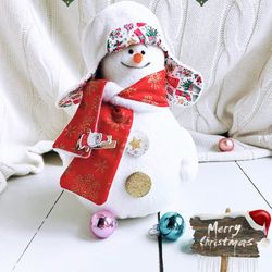 Digital download, Winter snowmen, Pattern and tutorial, Christmas stuffed animal, Sewing tutorial, Handmade snowman, DIY