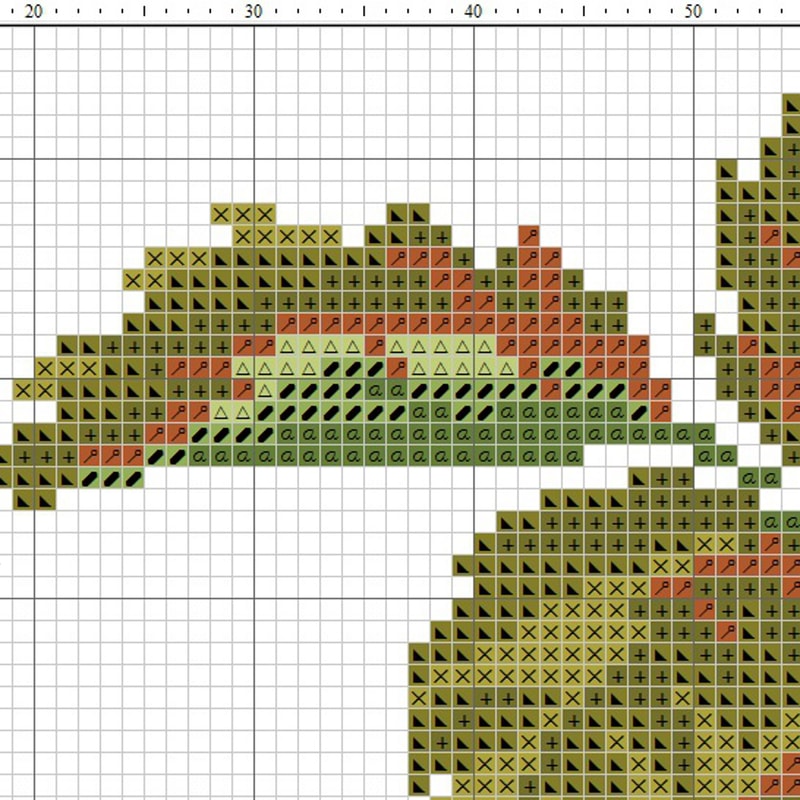 Reconstructed Vintage Rose Bouquet Cross Stitch Pattern 3