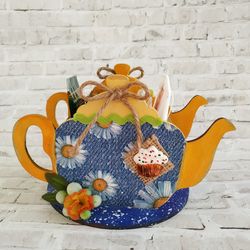 storage of tea bags/candy bowl/tea bag organizer/for storing candy/kitchen decor/for table decoration/for tea / teapot/