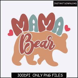 Mama Bear PNG, Mom Life Png, Bear Mama Png, Mom To Be Png, Mommy Png, Mama Bear