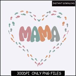 Mama Heart - Instant Digital Download - png files included! Gift Idea, Mother's Day, Hand Drawn Heart