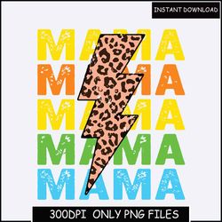 Mama PNG, Retro Leopard Camo Mom, Mother's Day PNG, Mom Of Boy, Mom Of Girl, Mother's Day Png Designs Downloads
