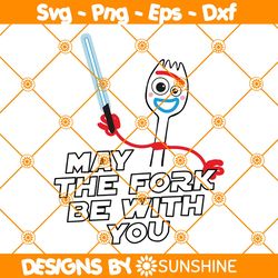 Forky Svg Png, May the Fork be with you Svg, Toy Story Svg, Star Wars SVG, File For Cricut