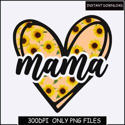 Mama Heart - Instant Digital Download - png files included! Gift Idea, Mother's Day, Hand Drawn Heart
