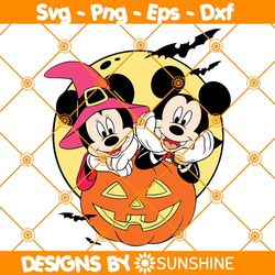 Halloween Pumpkin Mouse Svg, Mickey Mouse Svg, Disney Halloween Svg, Trick Or Treat Svg, Spooky Vibes Svg