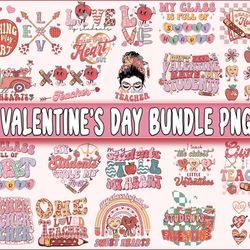 retro valentine's day bundle png ,heart valentine's day sublimation, digital download, instant download