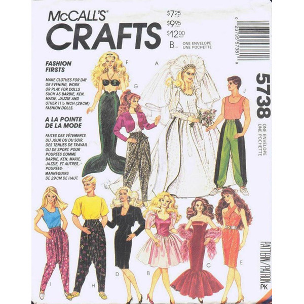 McCall's 5738 Doll clothes patterns.jpg