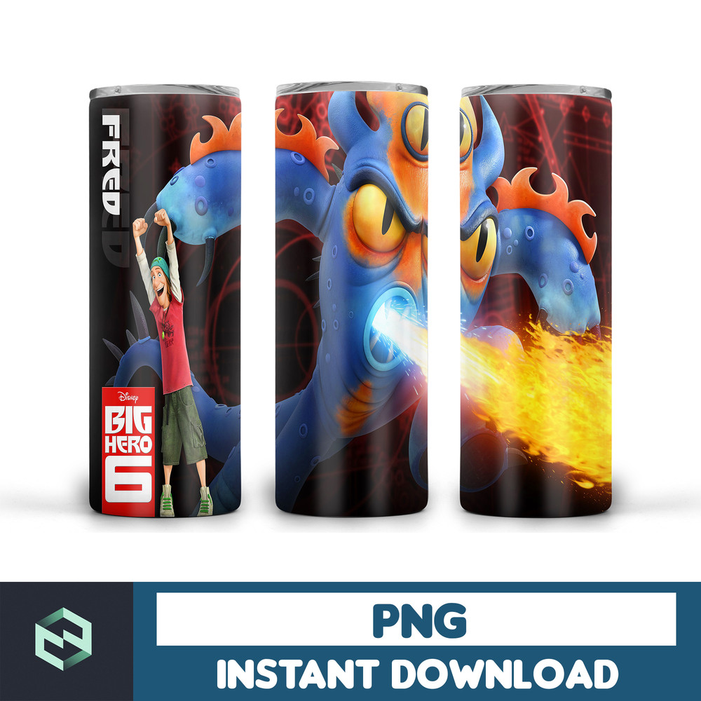 Big hero 6 tumbler ,Tumblers Designs 20oz Skinny Straight & Tapered, Design Template for Sublimation, Full Tumbler Wrap (10).jpg
