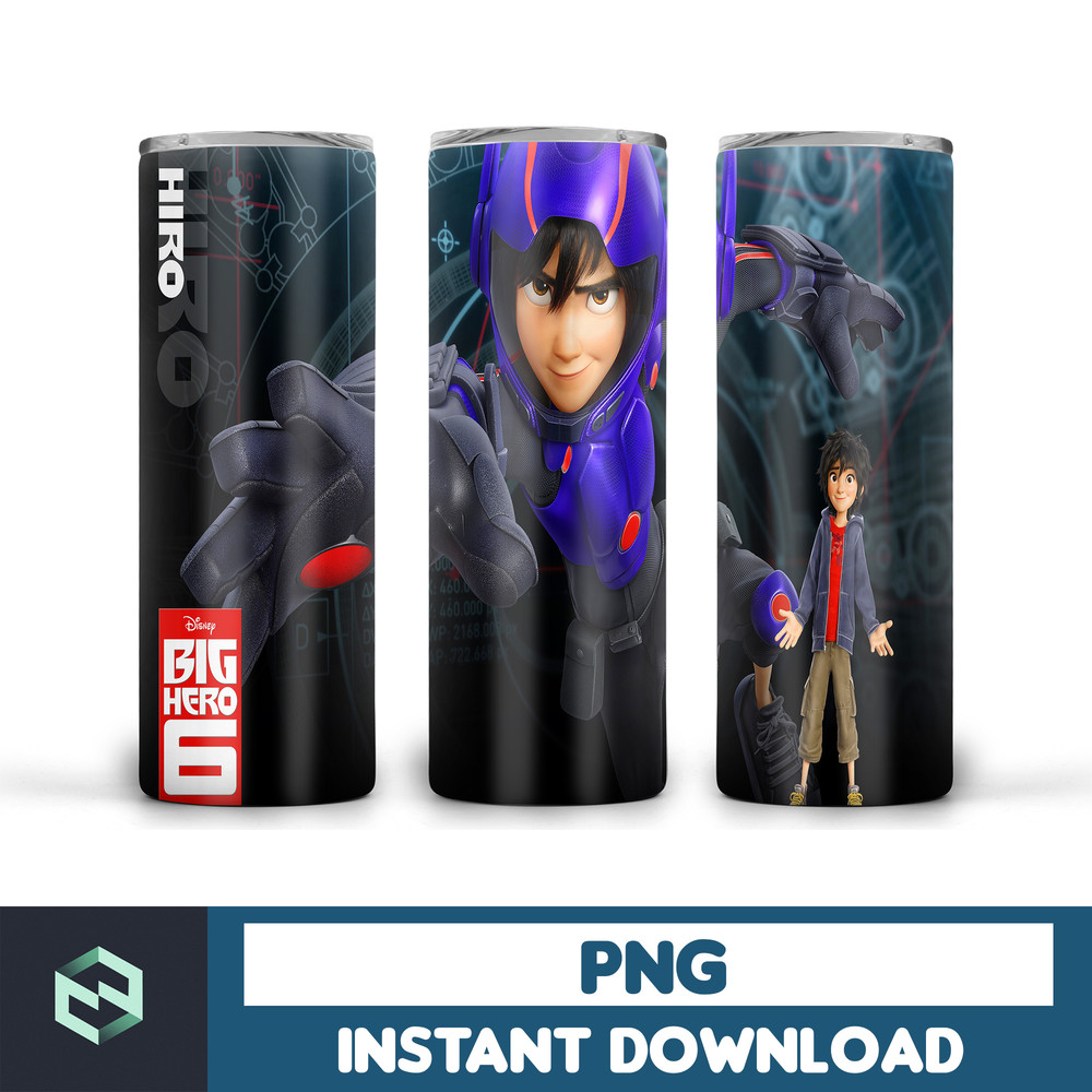 Big hero 6 tumbler ,Tumblers Designs 20oz Skinny Straight & Tapered, Design Template for Sublimation, Full Tumbler Wrap (13).jpg