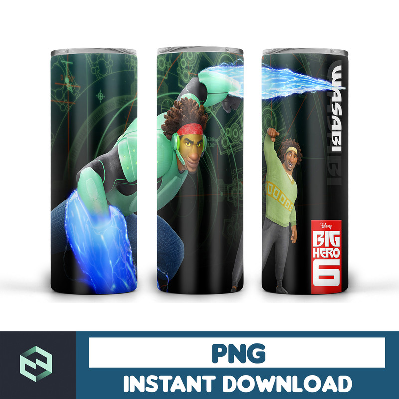 Big hero 6 tumbler ,Tumblers Designs 20oz Skinny Straight & Tapered, Design Template for Sublimation, Full Tumbler Wrap (14).jpg