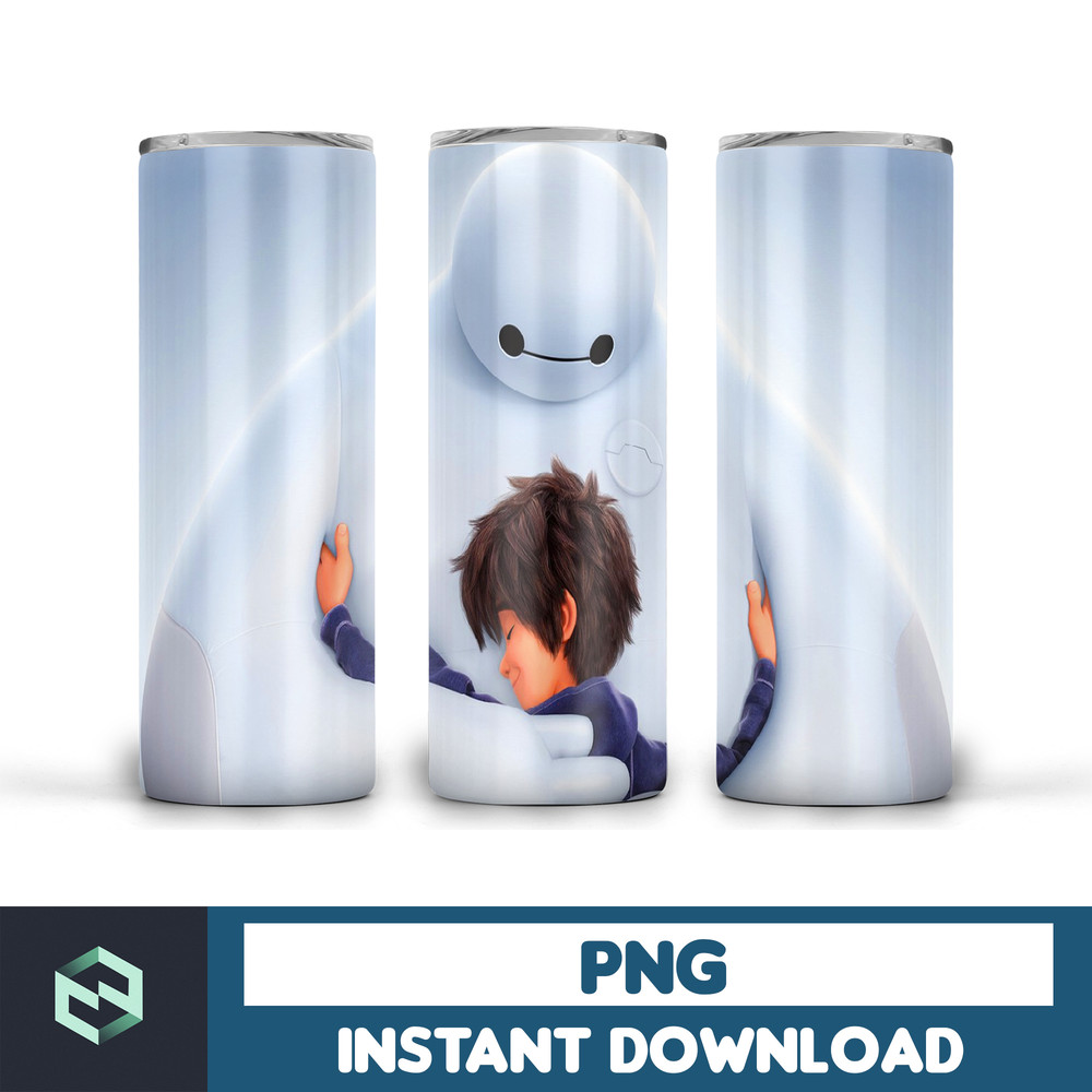 Big hero 6 tumbler ,Tumblers Designs 20oz Skinny Straight & Tapered, Design Template for Sublimation, Full Tumbler Wrap (36).jpg